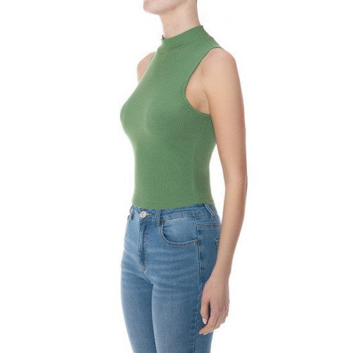 75815 Turtleneck Cotton Rib in Parsley