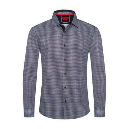 American Breed Smart Fit Dress Shirt in Black & White Print