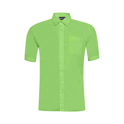 Omega Tux Short Sleeve Dress Shirt in Apple Green