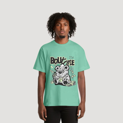 Boutime Bear Graphic Tee in Mint