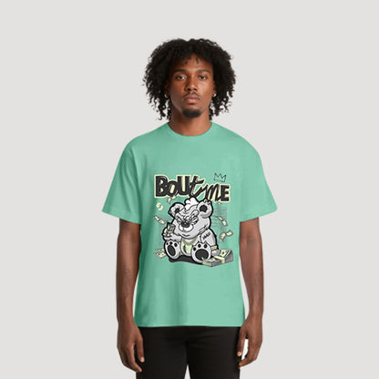 Boutime Bear Graphic Tee in Mint