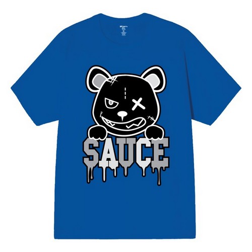 Sauce Bear Graphic Tee in Royal Blue