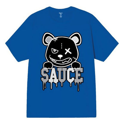 Sauce Bear Graphic Tee in Royal Blue