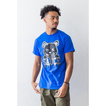2595 Sauce Bear Graphic Tee in Royal Blue