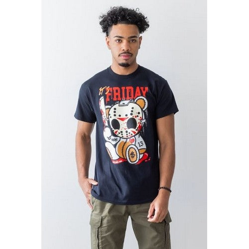 2918 It's Friday Graphic Tee in Black