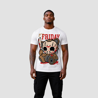 It's Friday Graphic Tee in White