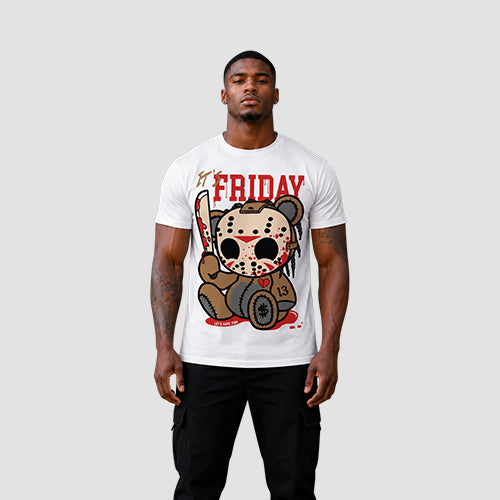 It's Friday Graphic Tee in White