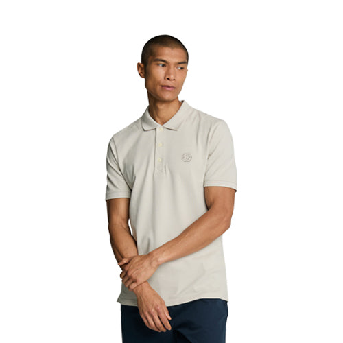 Eagle Jeans Logo Polo Shirt in Cream