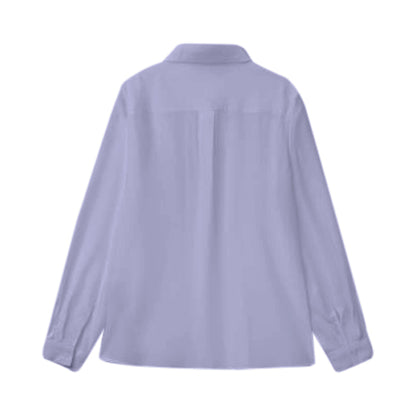 Benetton Regular Fit Viscose Shirt in Lavender