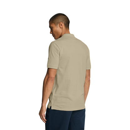 Eagle Jeans Logo Polo Shirt in Beige