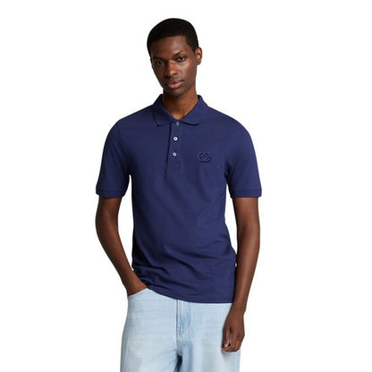 Eagle Jeans Logo Polo Shirt in Blue