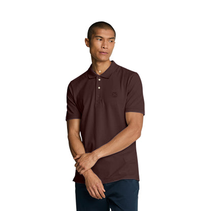 Eagle Jeans Logo Polo Shirt in Dark Brown