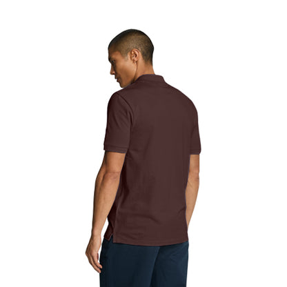 Eagle Jeans Logo Polo Shirt in Dark Brown