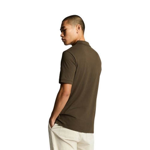 Eagle Jeans Logo Polo Shirt in Dark Olive