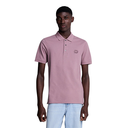 Eagle Jeans Logo Polo Shirt in Lavender