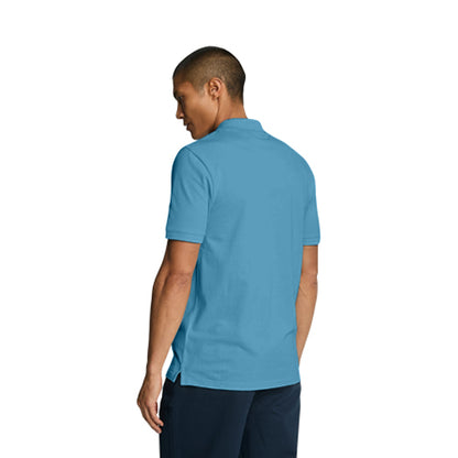 Eagle Jeans Logo Polo Shirt in Light Teal