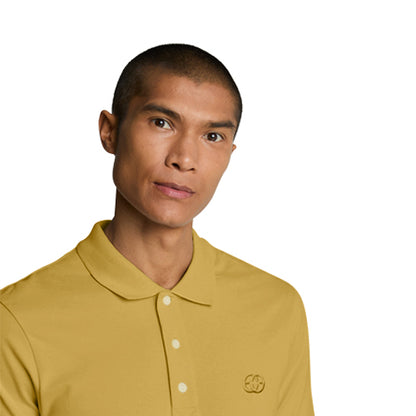 Eagle Jeans Logo Polo Shirt in Mustard