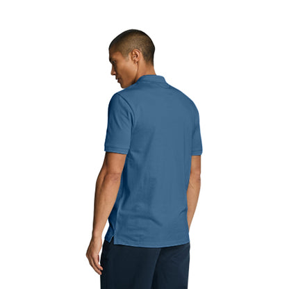 Eagle Jeans Logo Polo Shirt in Petrol Blue
