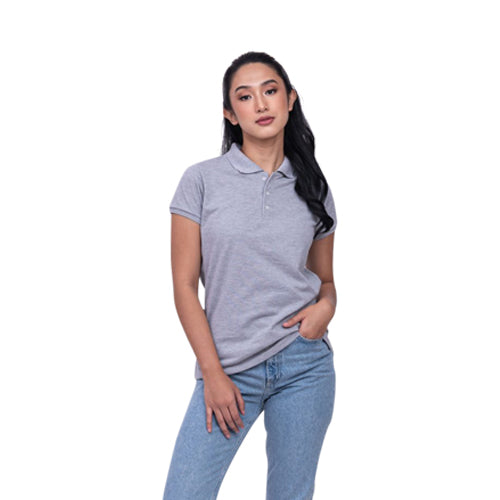 Russell Athletic Slim Fit Polo Shirt in Heather Grey