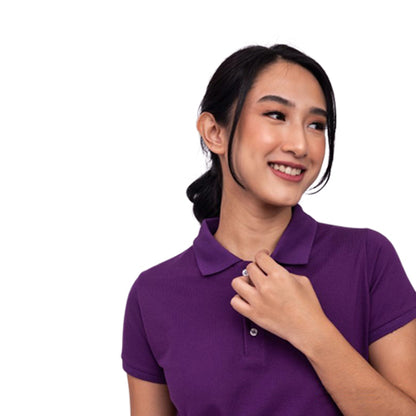 Russell Athletic Slim Fit Polo Shirt in Violet