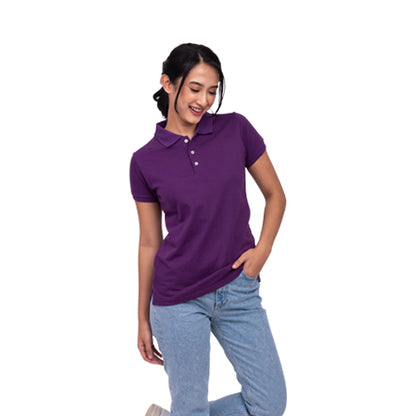 Russell Athletic Slim Fit Polo Shirt in Violet