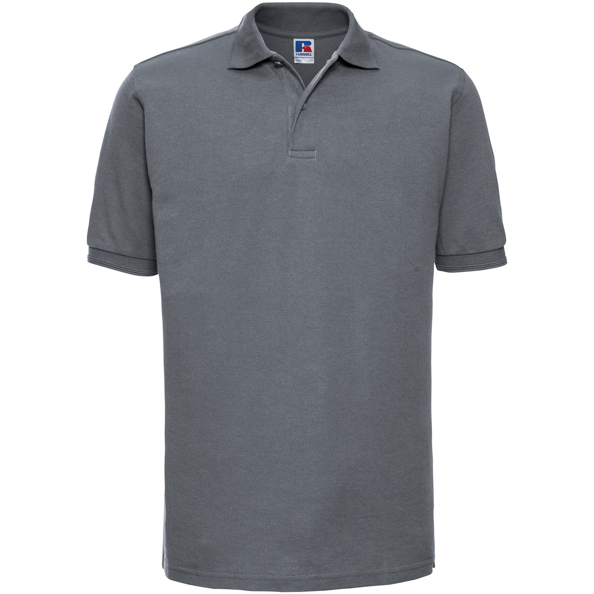 Russell Athletic Ripple Collar & Cuff Polo Shirt in Dark Grey