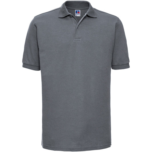 Russell Athletic Ripple Collar & Cuff Polo Shirt in Dark Grey