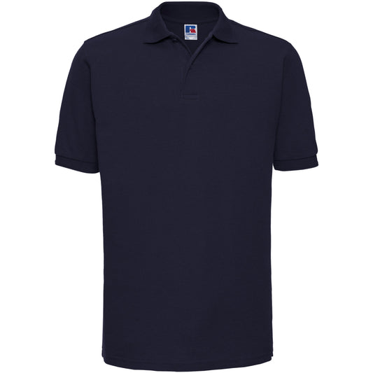 Russell Athletic Ripple Collar & Cuff Polo Shirt in Navy