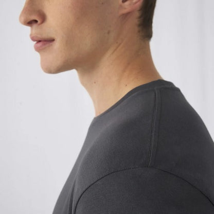 B&C Crew Neck Jersey in Dark Grey