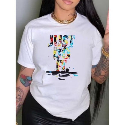 Just Do It Graphic Tee in White