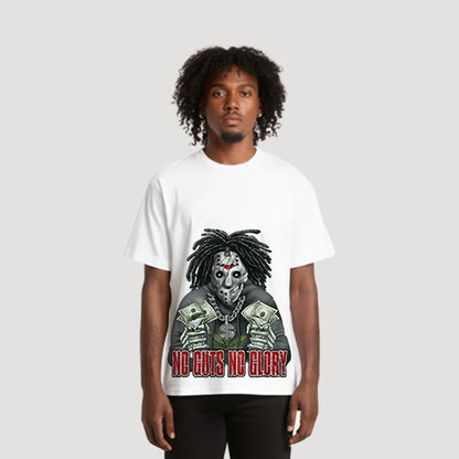 No Guts No Glory Graphic Tee in White