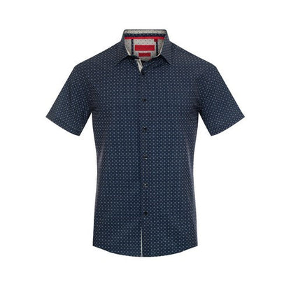 RBSTS-171 American Breed Short Sleeve Print Shirt in Navy