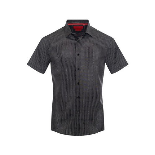 American Breed Short Sleeve Shirt in Black Geo