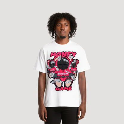 Money Game Graphic Tee in White