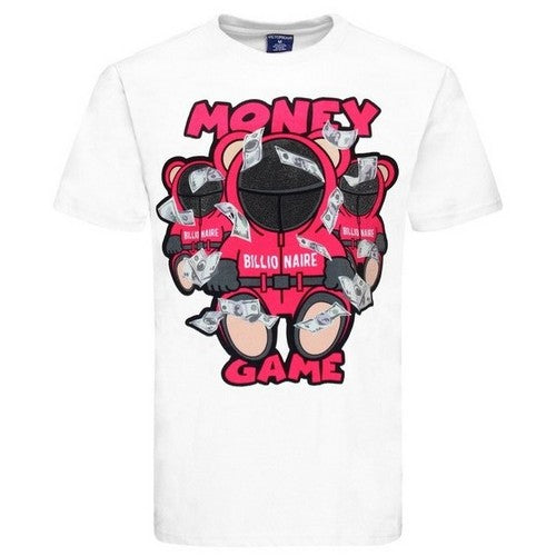 TS7490-(B) Money Game Graphic Tee in White