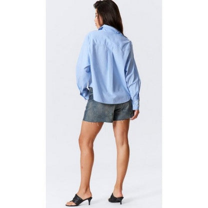 River Island Work Shirt in Light Blue