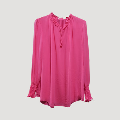 Tie Neck Blouse in Pink