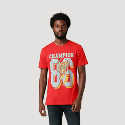 Rock & Rock Champion Graphic Tee in Red