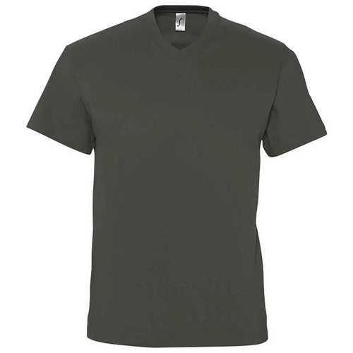 Sol's Victory V-Neck T-Shirt in Dark Grey