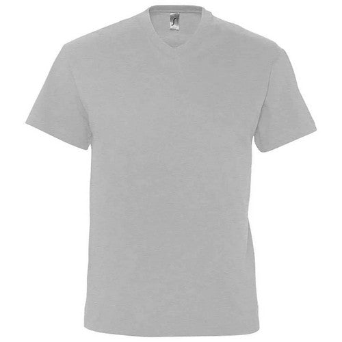 Sol's Victory V-Neck T-Shirt in Grey Marl