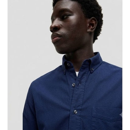 Marks & Spencer Ultimate Pure Cotton Oxford Shirt in Navy
