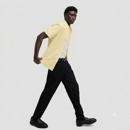 Marks & Spencer Ultimate Pure Cotton Oxford Shirt in Pale Yellow