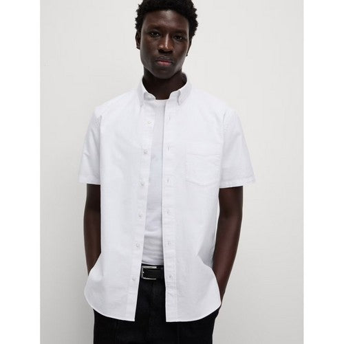 02-236 Marks & Spencer Ultimate Pure Cotton Oxford Shirt in White