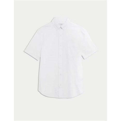 Marks & Spencer Ultimate Pure Cotton Oxford Shirt in White