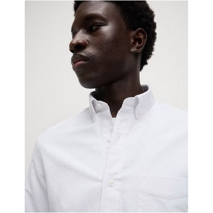 Marks & Spencer Ultimate Pure Cotton Oxford Shirt in White