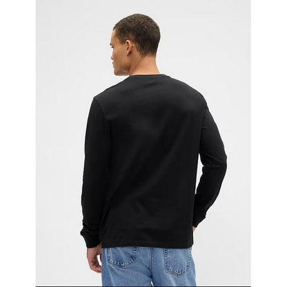 B&C Collection Long Sleeve Cotton Jersey in Black