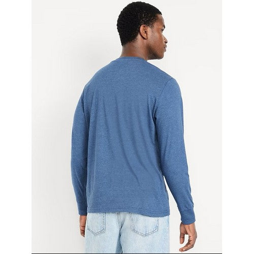 B&C Collection Long Sleeve Cotton Jersey in Blue
