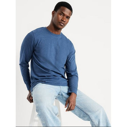 B&C Collection Long Sleeve Cotton Jersey in Blue