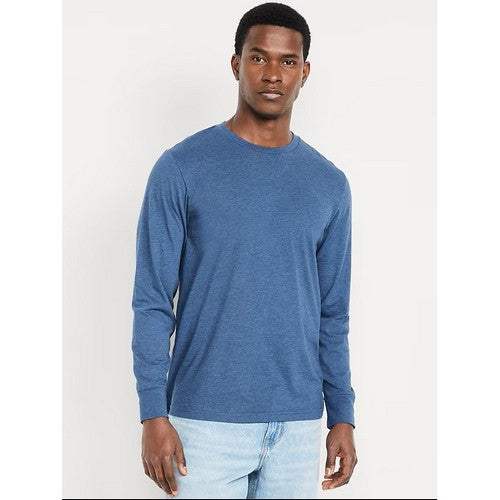 B&C Collection Long Sleeve Cotton Jersey in Blue
