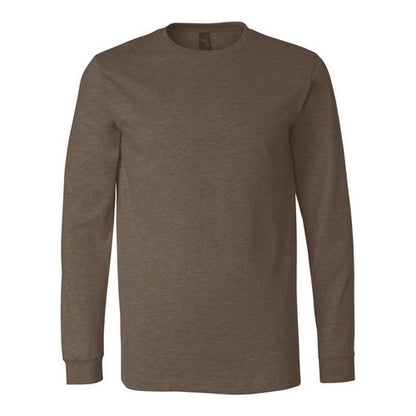 B&C Collection Long Sleeve Cotton Jersey in Heather Brown